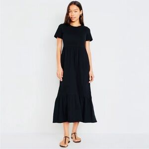 NWT Old Navy Tiered Black Dress with pockets- super cute!  Never been worn.